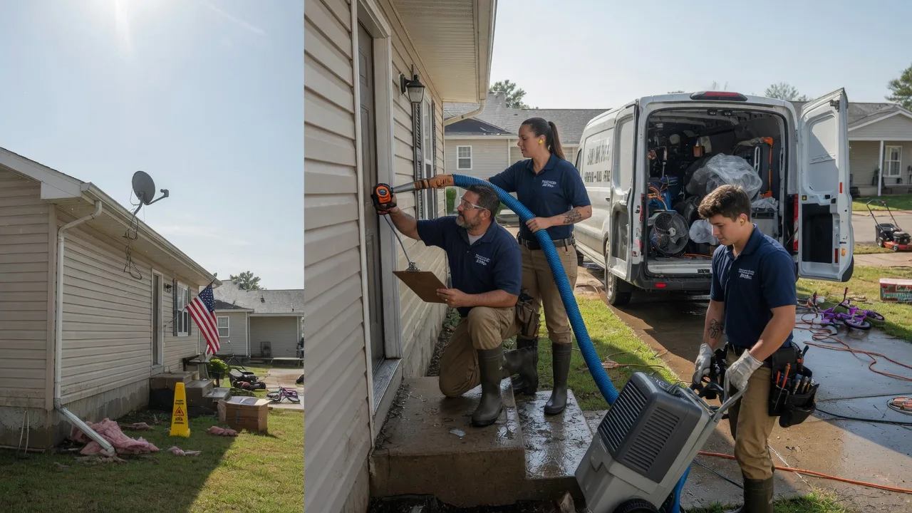 Ceiling Water Damage Restoration in Keyesport, IL near me